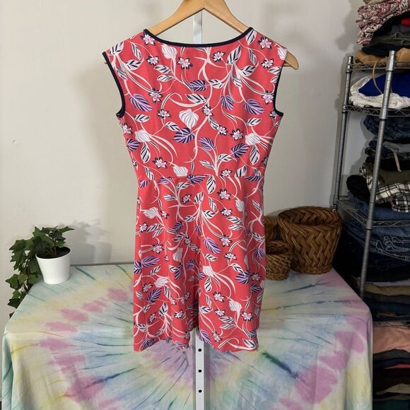 Draper James Coral Ponte A-Line Mini Dress with Cap Sleeves women’s XS floral - Picture 5 of 5